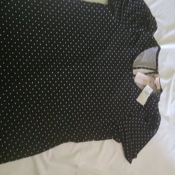 Nwt Philosophy black & white s/s top - Picture 5 of 6